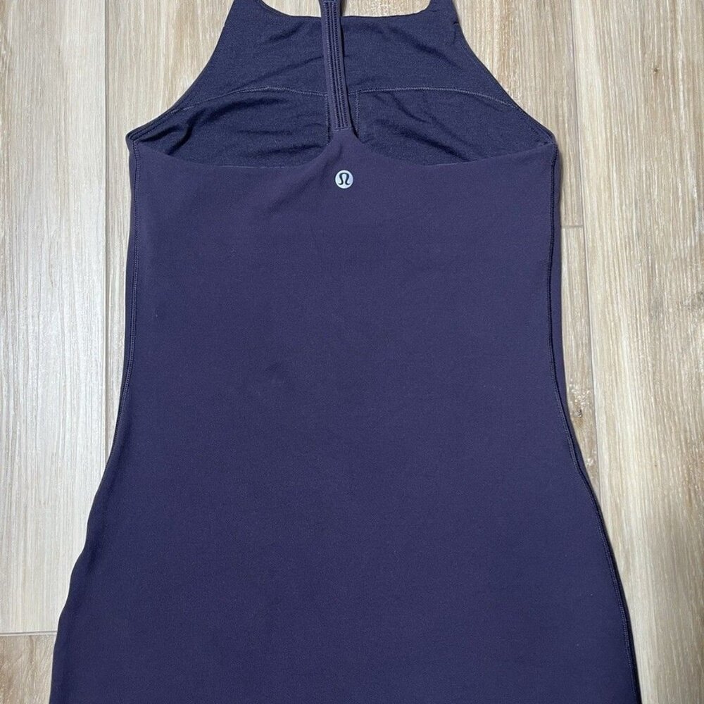 Lululemon Purple Power V Tank Racerback Built In Bra - Women Size 4